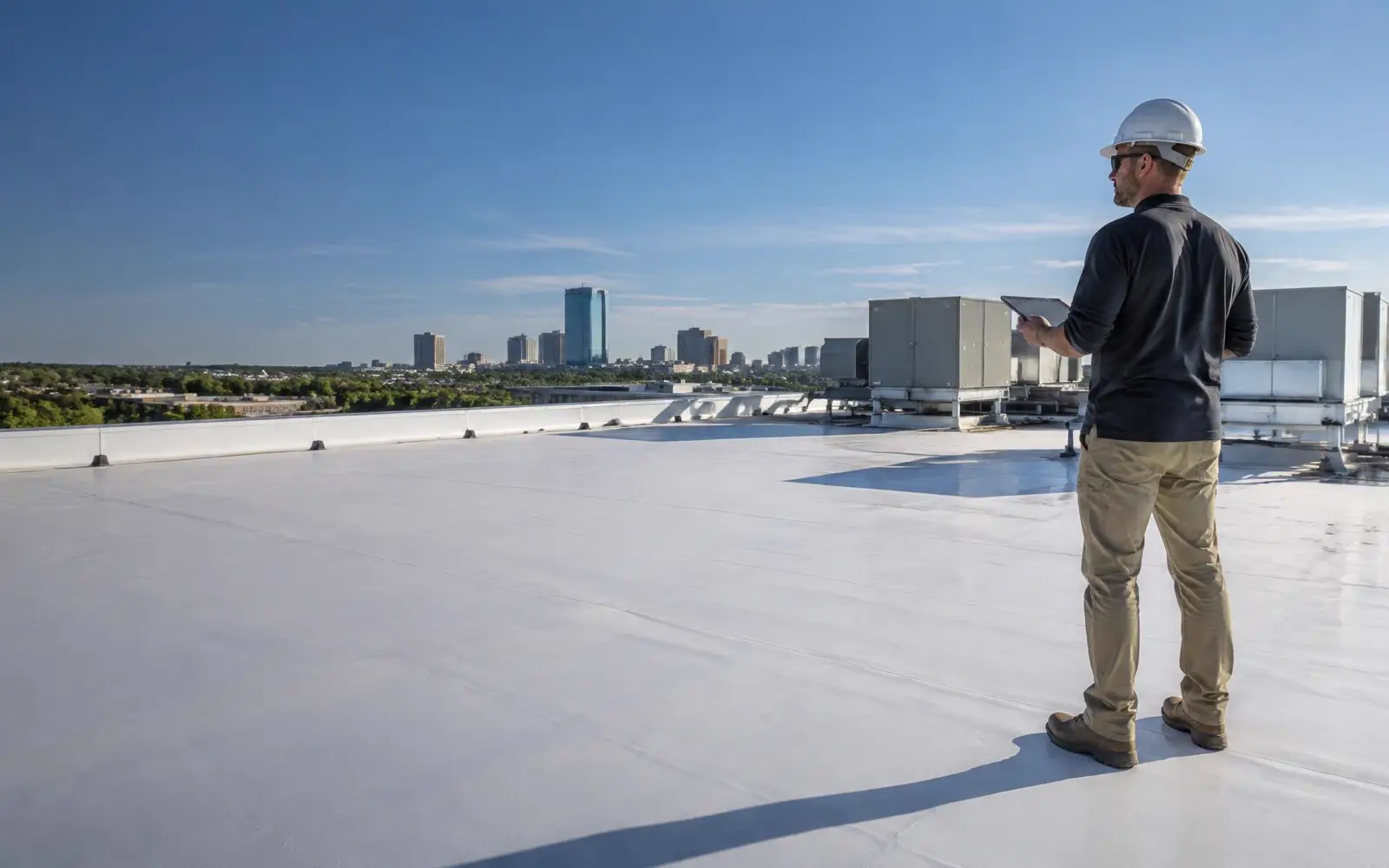 Commercial roof assessment in Lexington, Kentucky